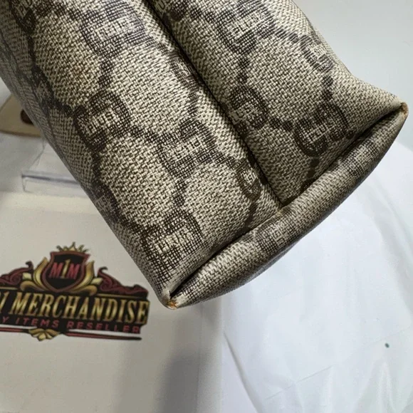 Gucci Beige GG Canvas Tote with Green and Red Web Straps - Picture 12 of 16